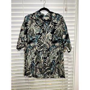 Tori Richard Short‎ Sleeve Floral Button Up Shirt - Size XL